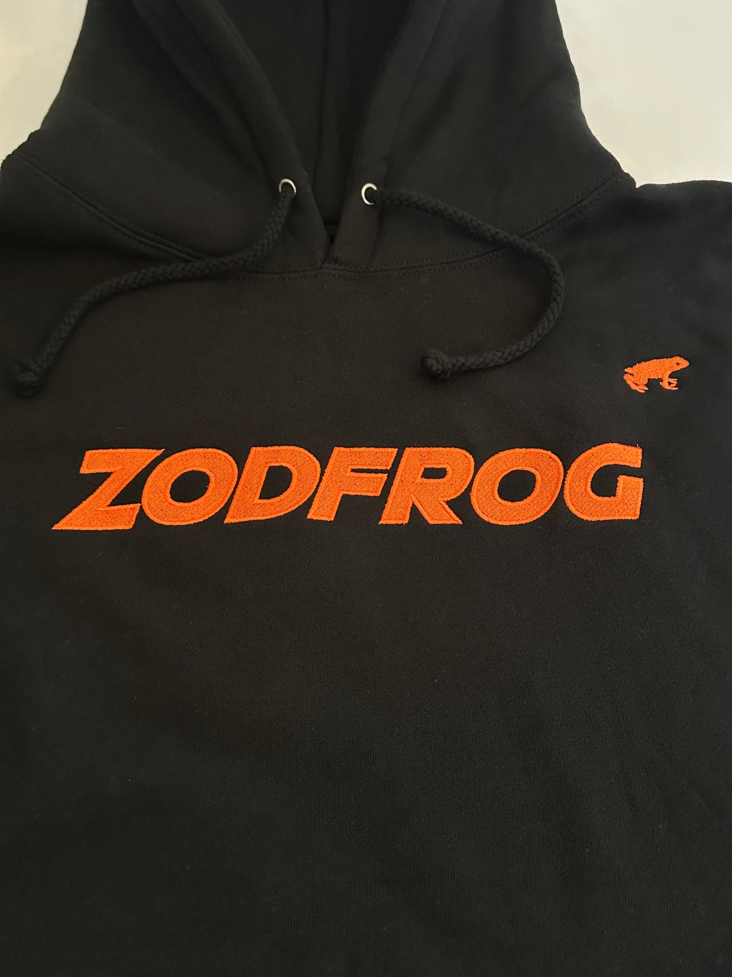 Embroidered Black Hoodie