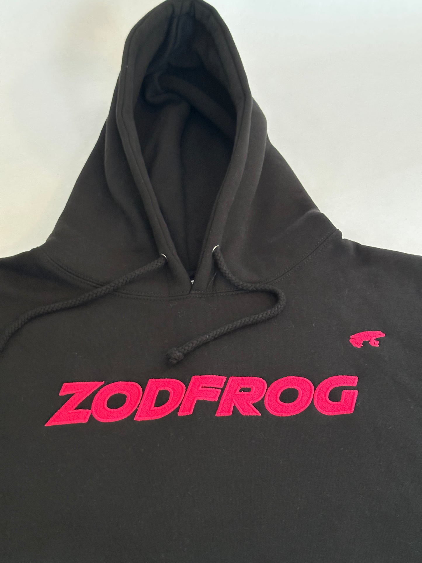 Embroidered Black Hoodie