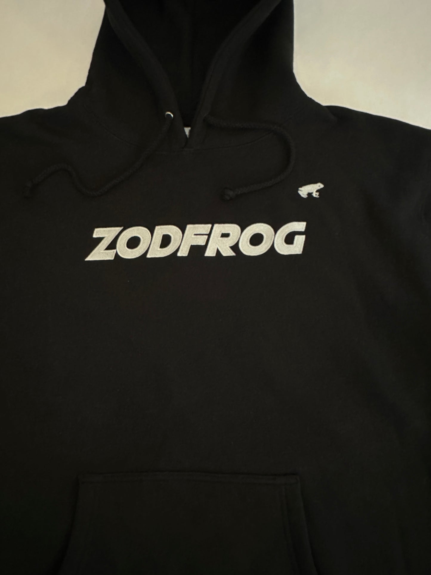 Embroidered Black Hoodie